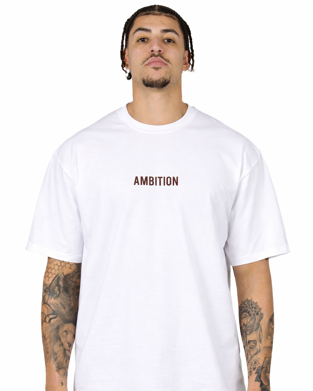 Evolve T-Shirt - Taupe / White