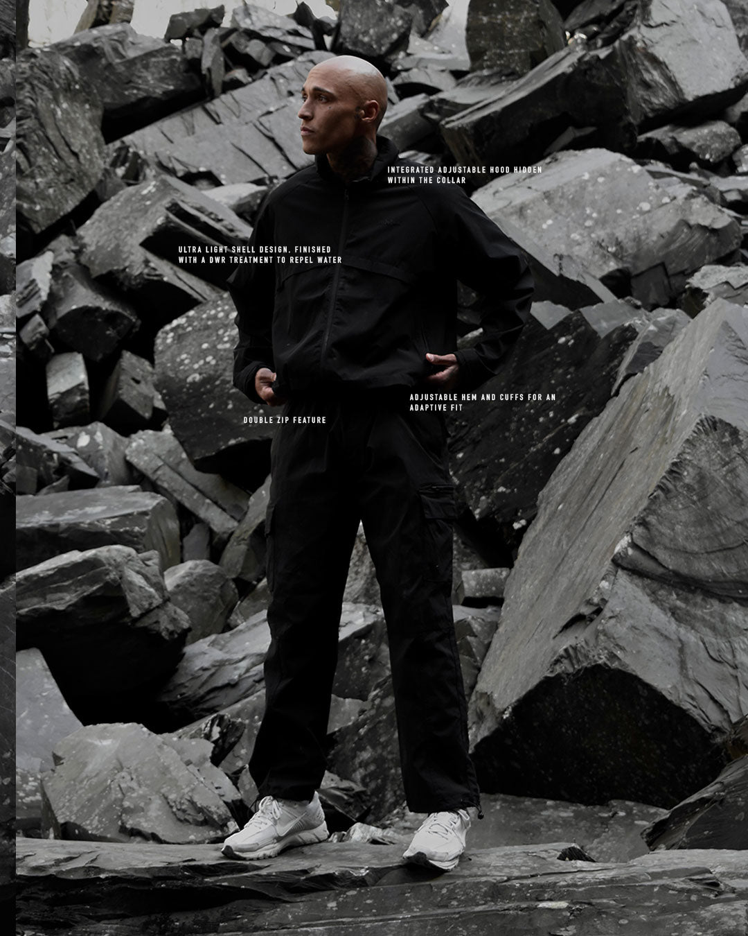 Impact Tech Track Jacket - Black