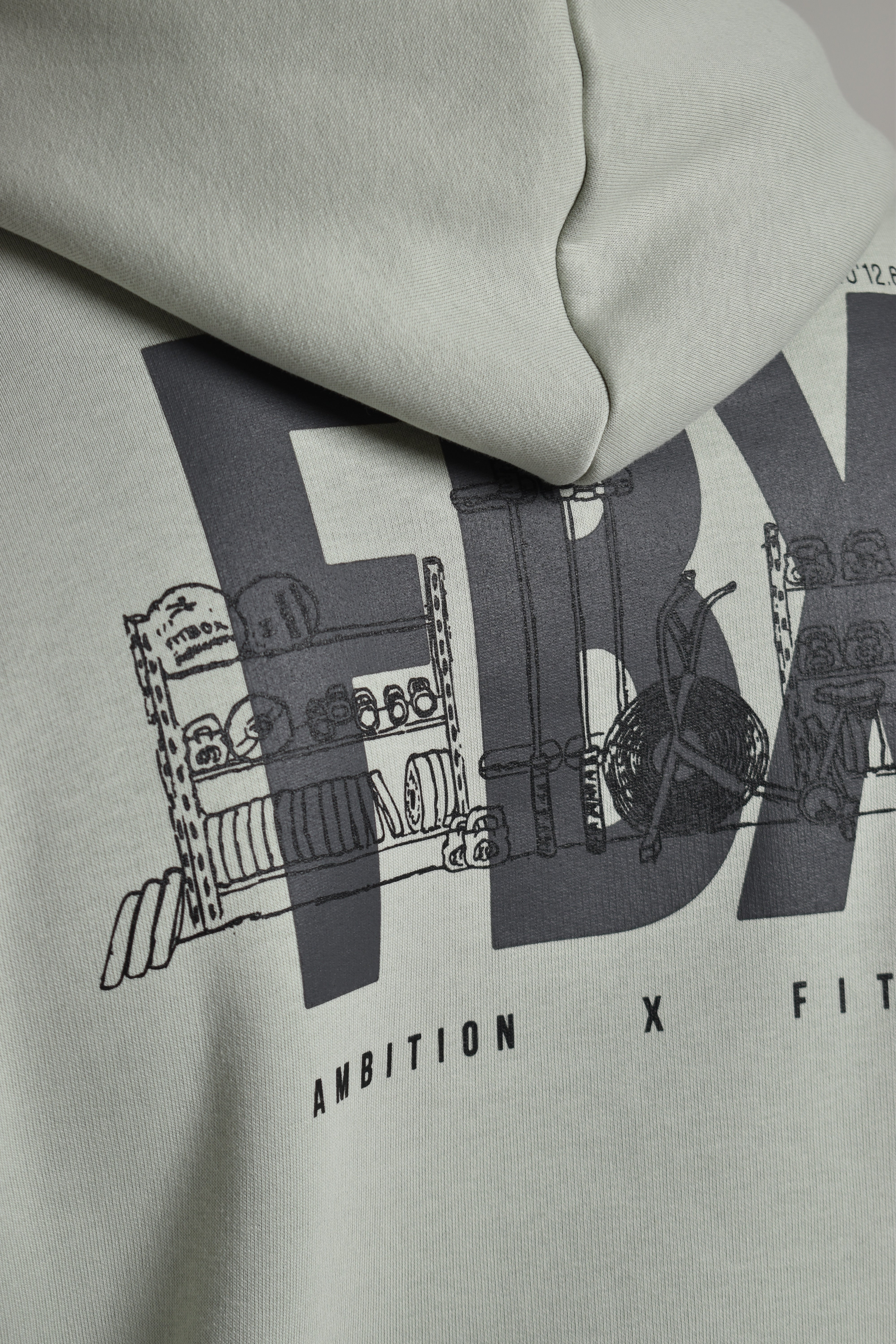 Ambition x Fitbox Hoodie - Ash Grey