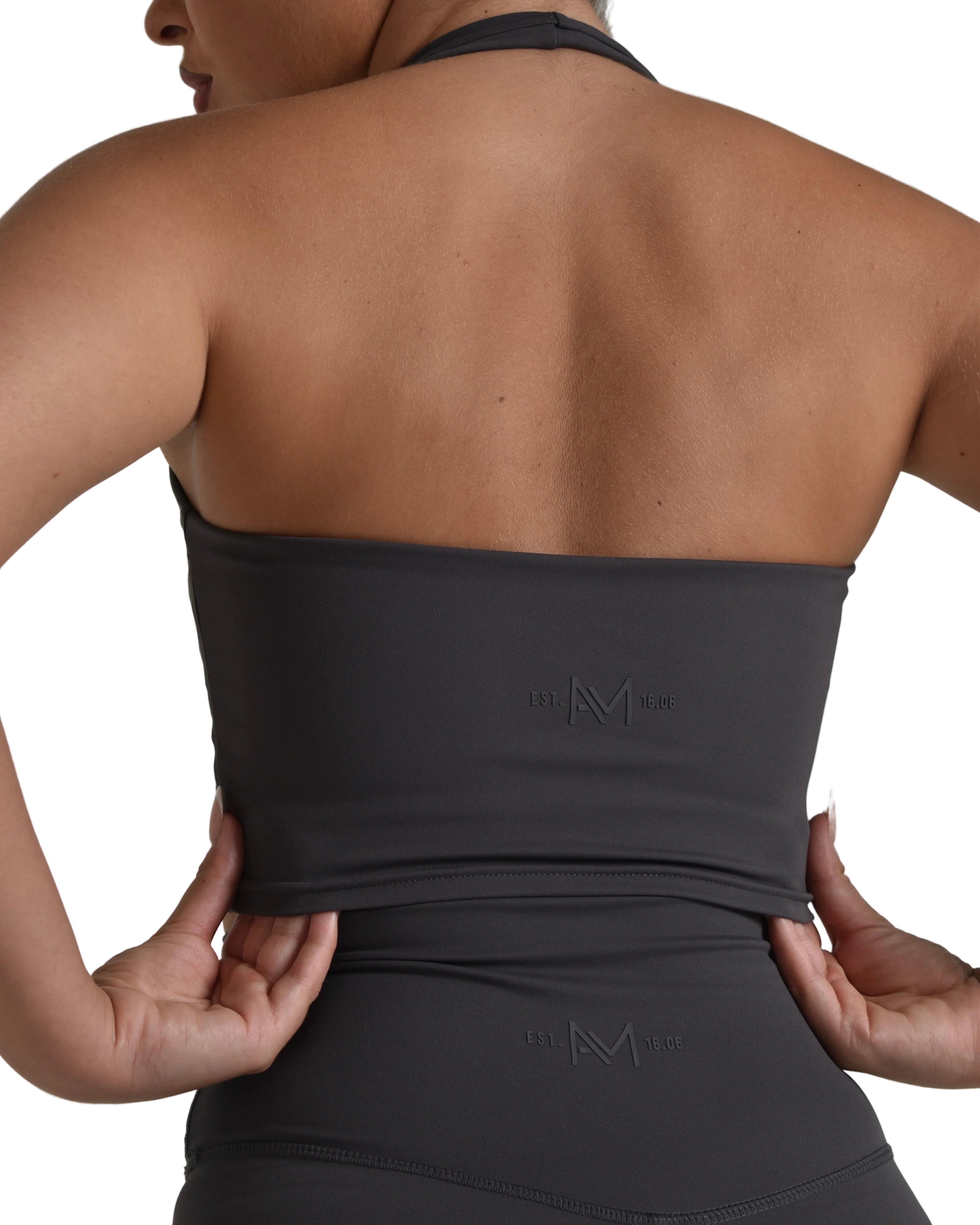 AeroFlex Halterneck Sports Bra - Shadow