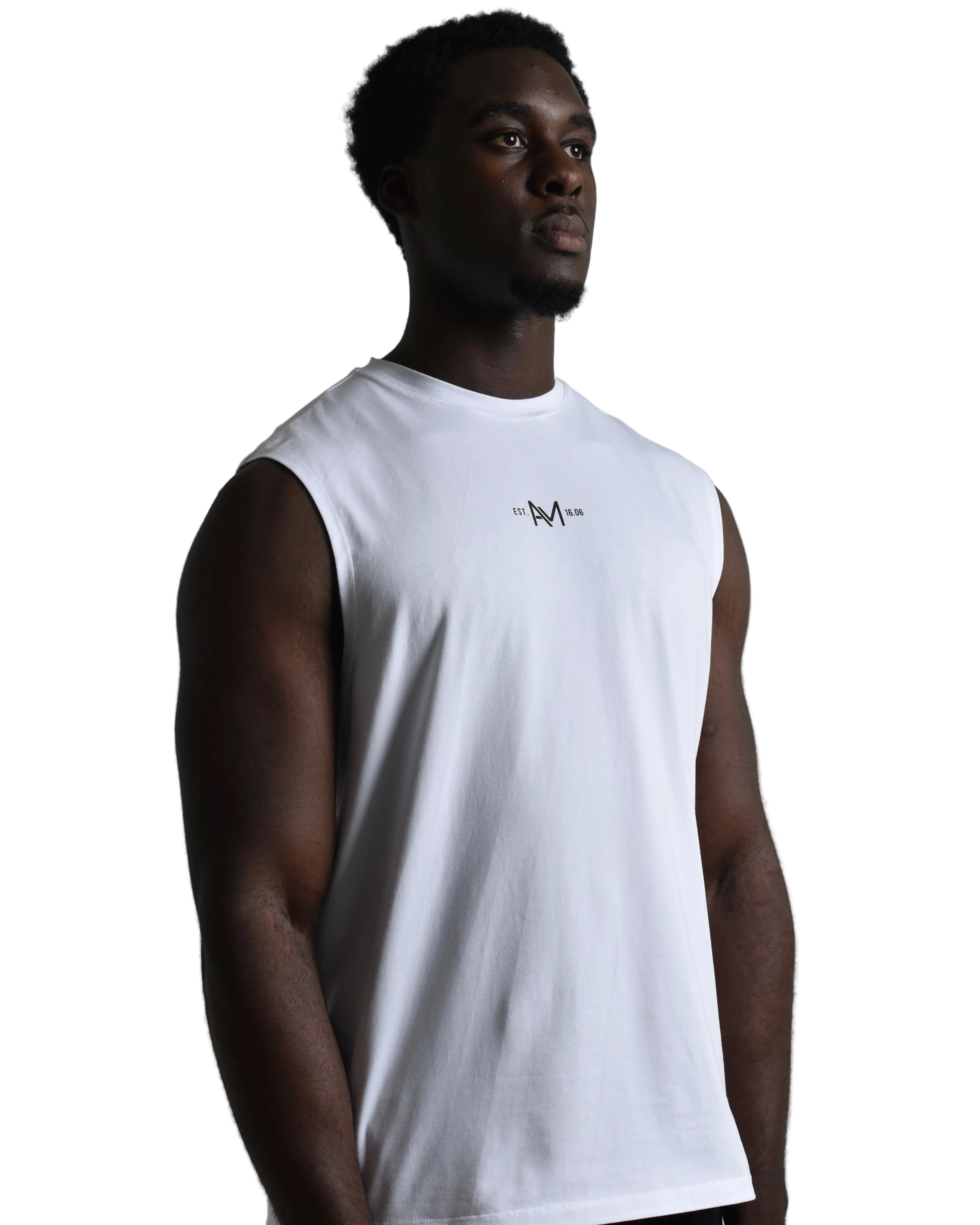 Oversized Tank - White / Black