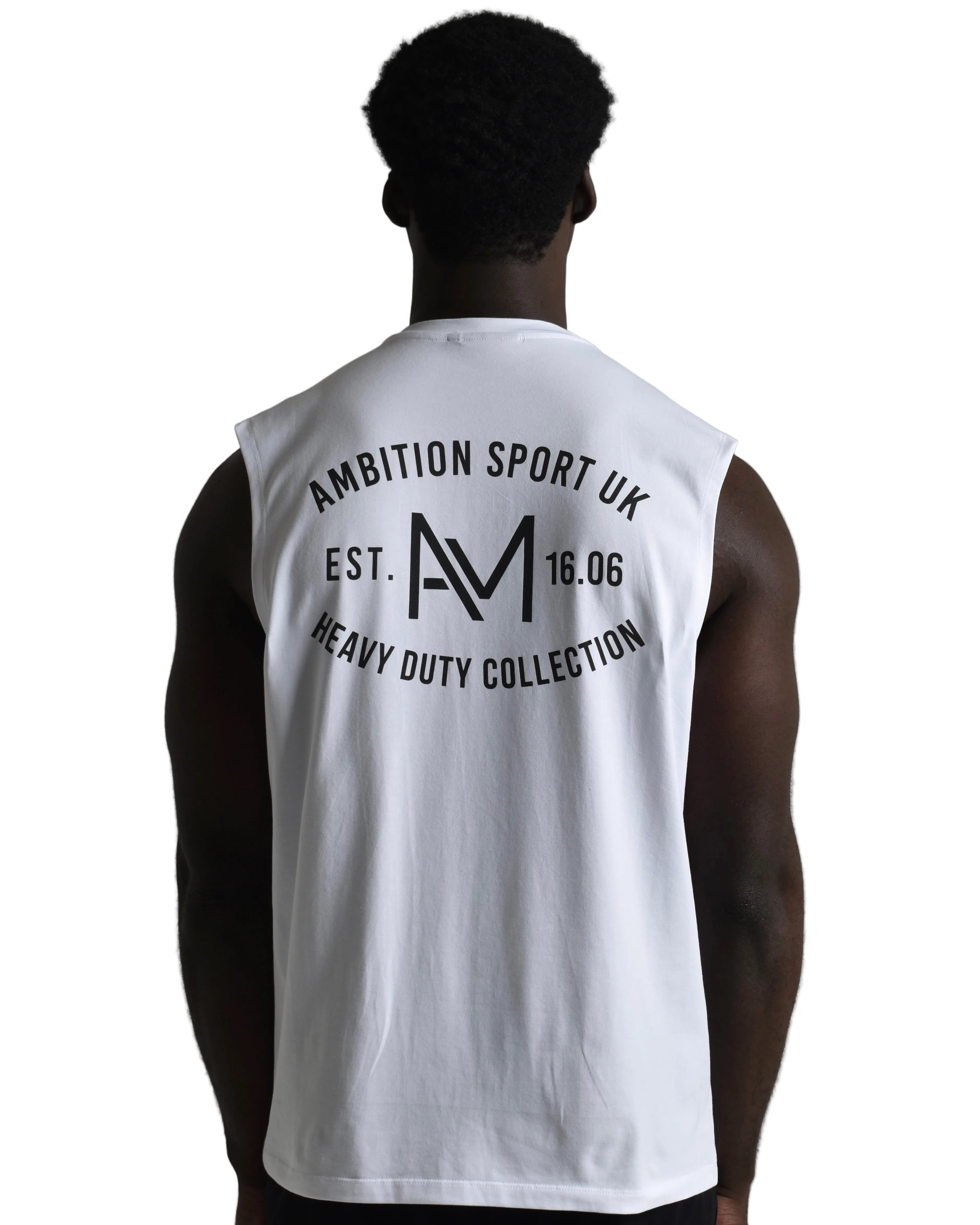 Oversized Tank - White / Black