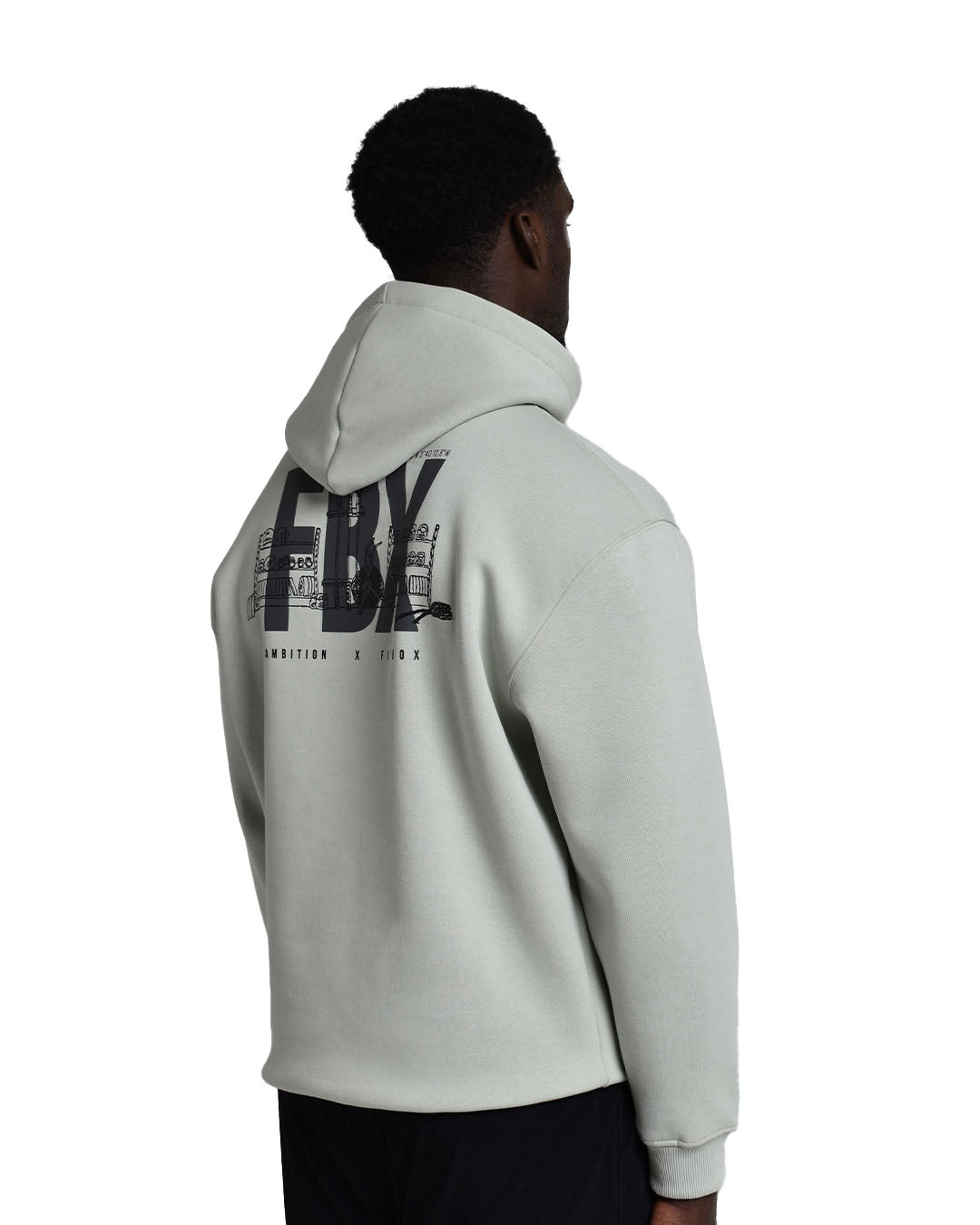 Ambition x Fitbox Hoodie - Ash Grey