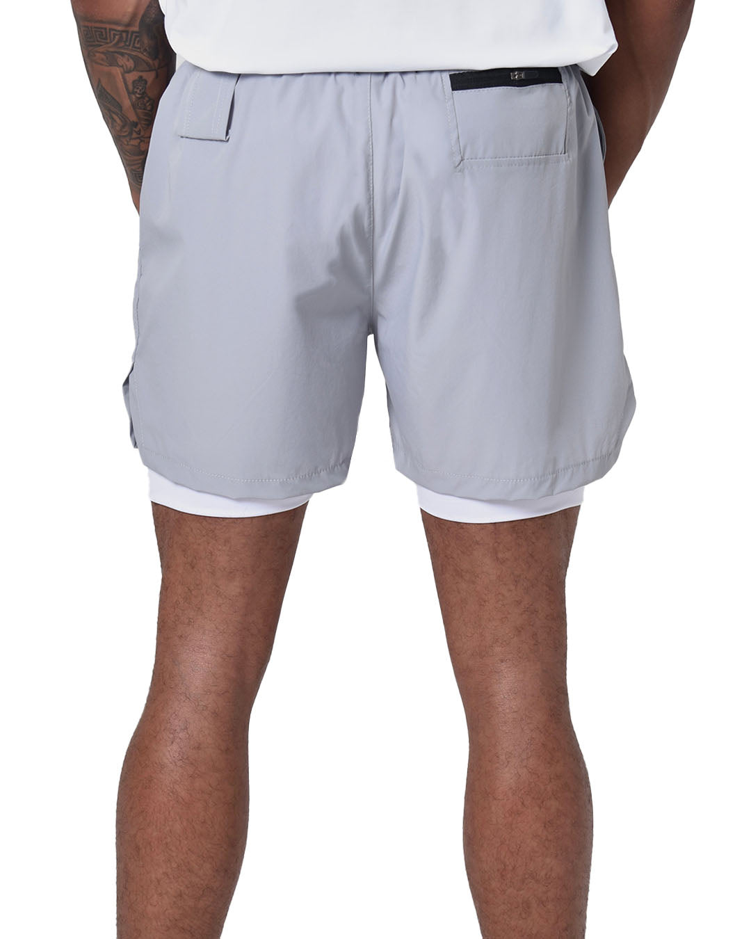 2-1 Impact Tech Shorts - Stone / White / White