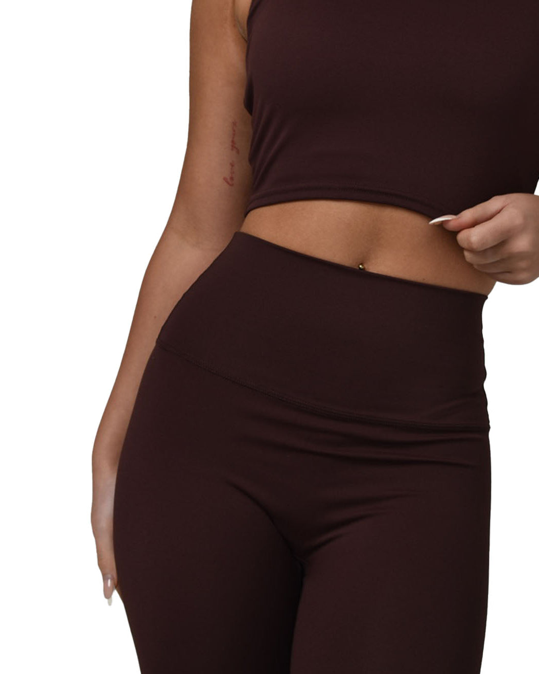 AeroFlex Halterneck Sports Bra - Rosewood