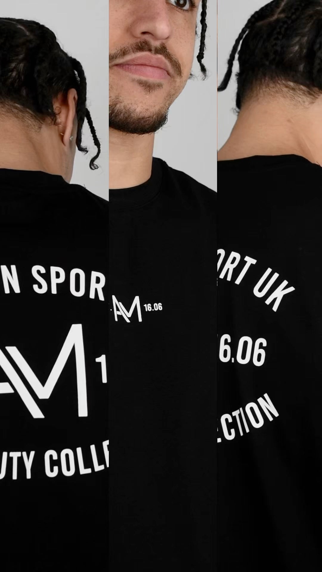 Oversized Tank - Black / White