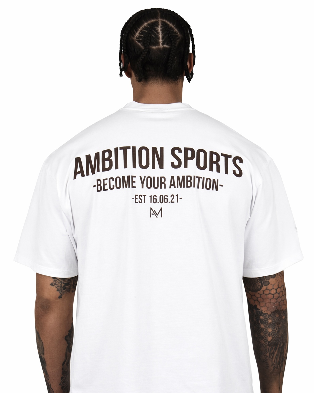 Evolve T-Shirt - Taupe / White