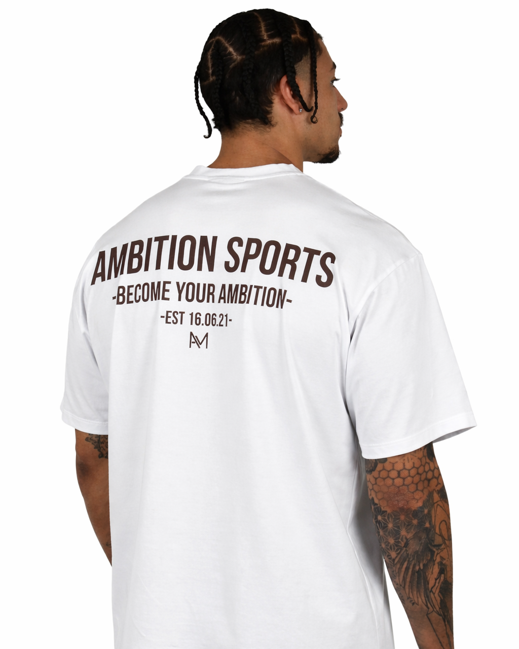 Evolve T-Shirt - Taupe / White