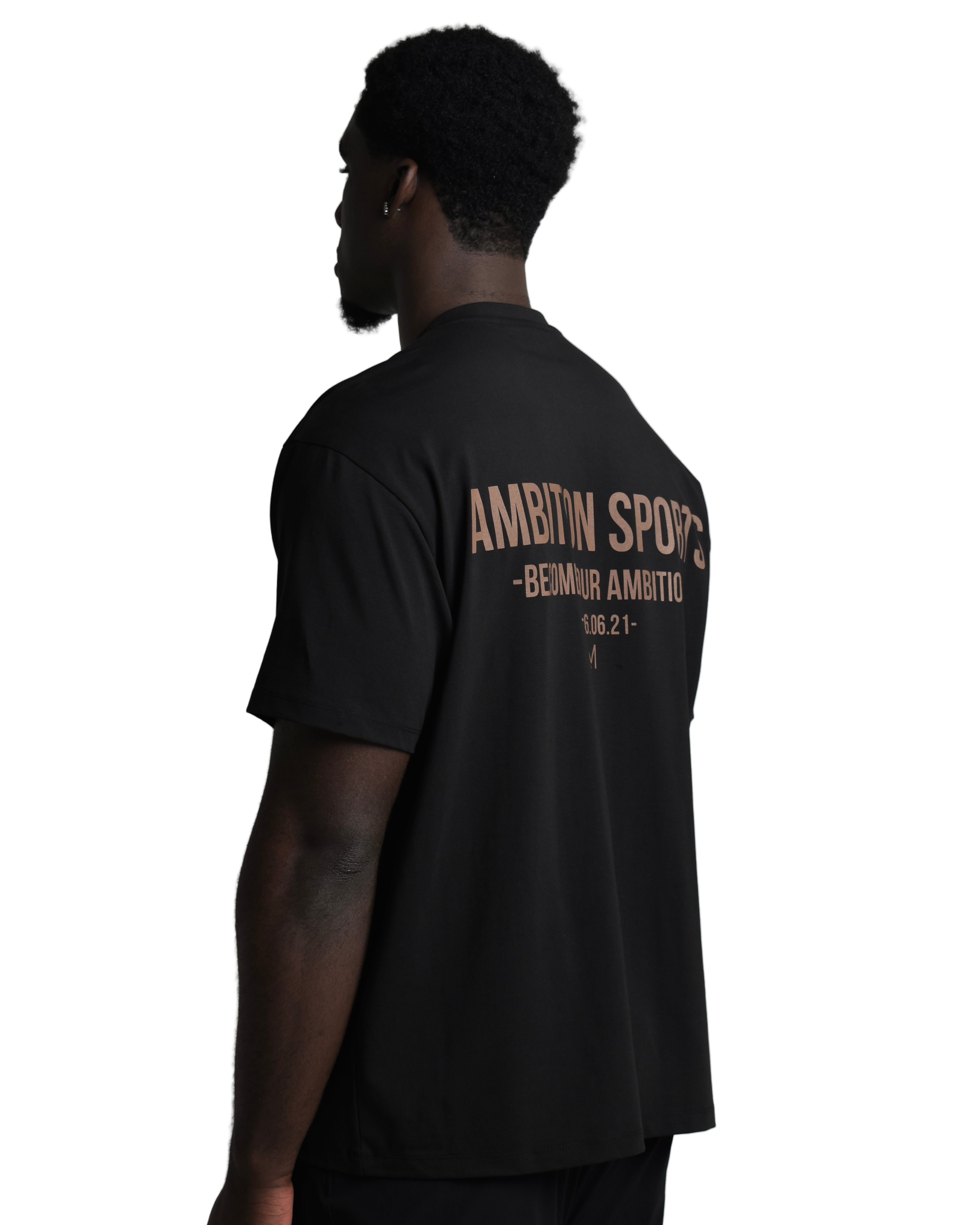 Evolve T-Shirt - Taupe / Black