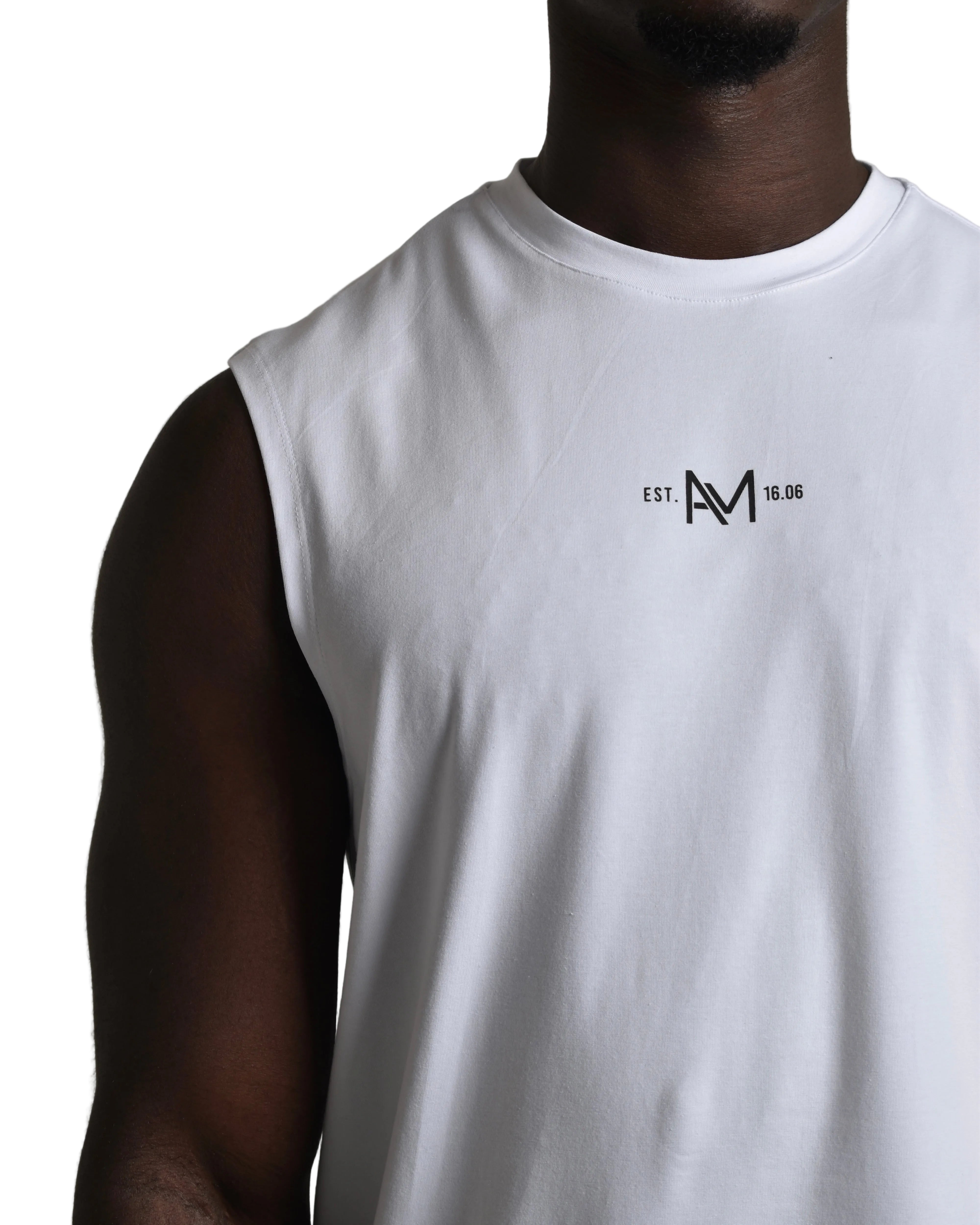 Oversized Tank - White / Black