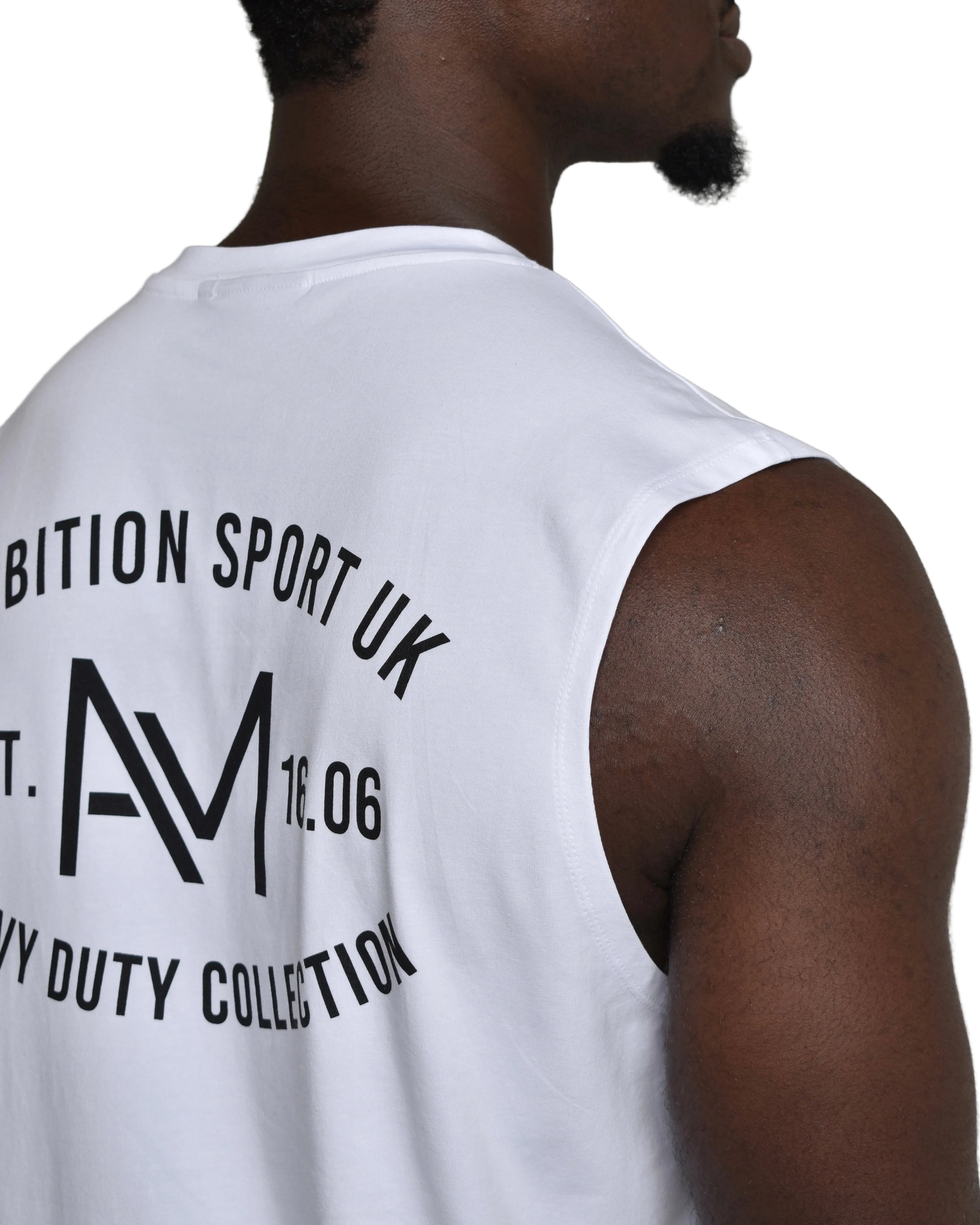 Oversized Tank - White / Black