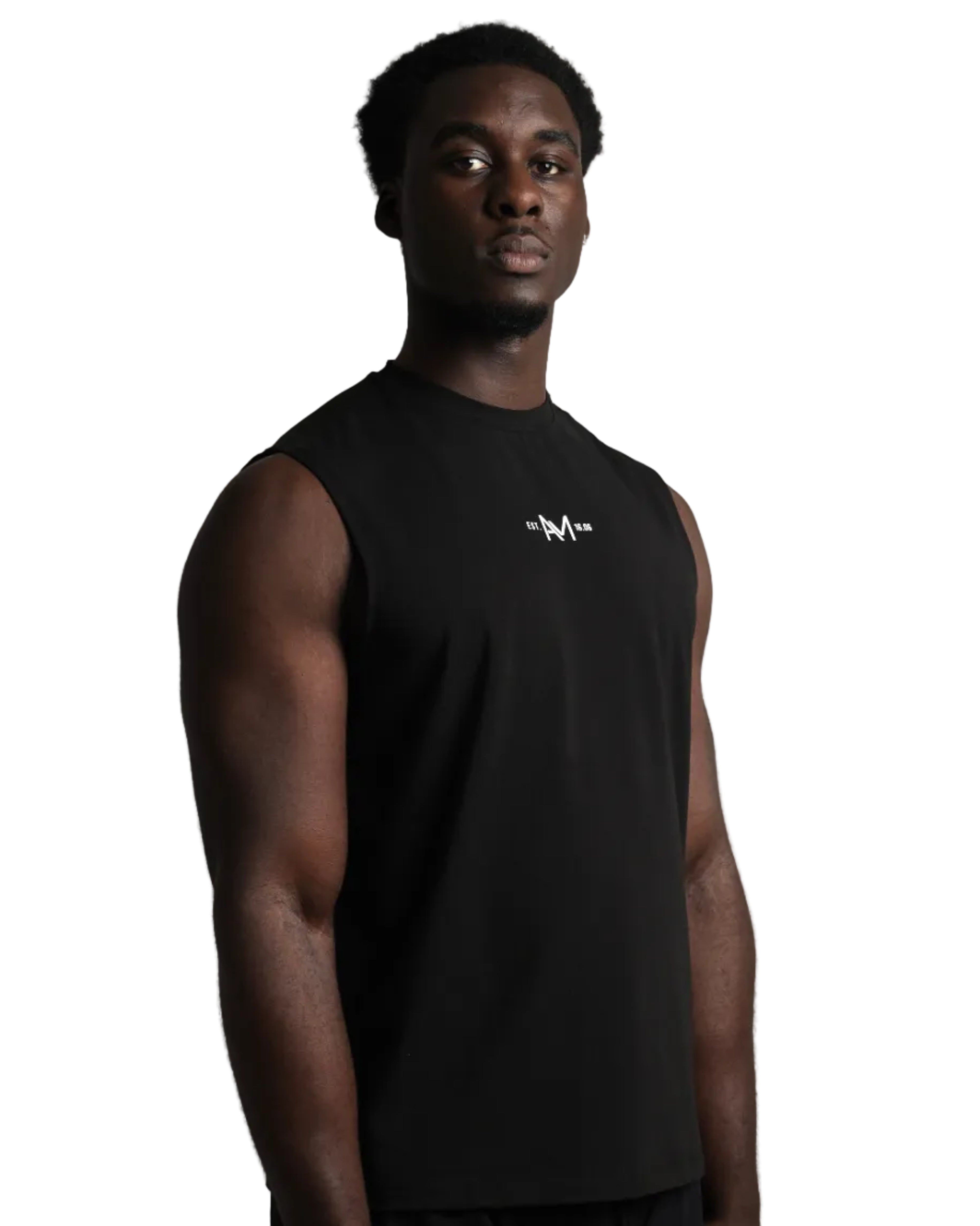 Oversized Tank - Black / White