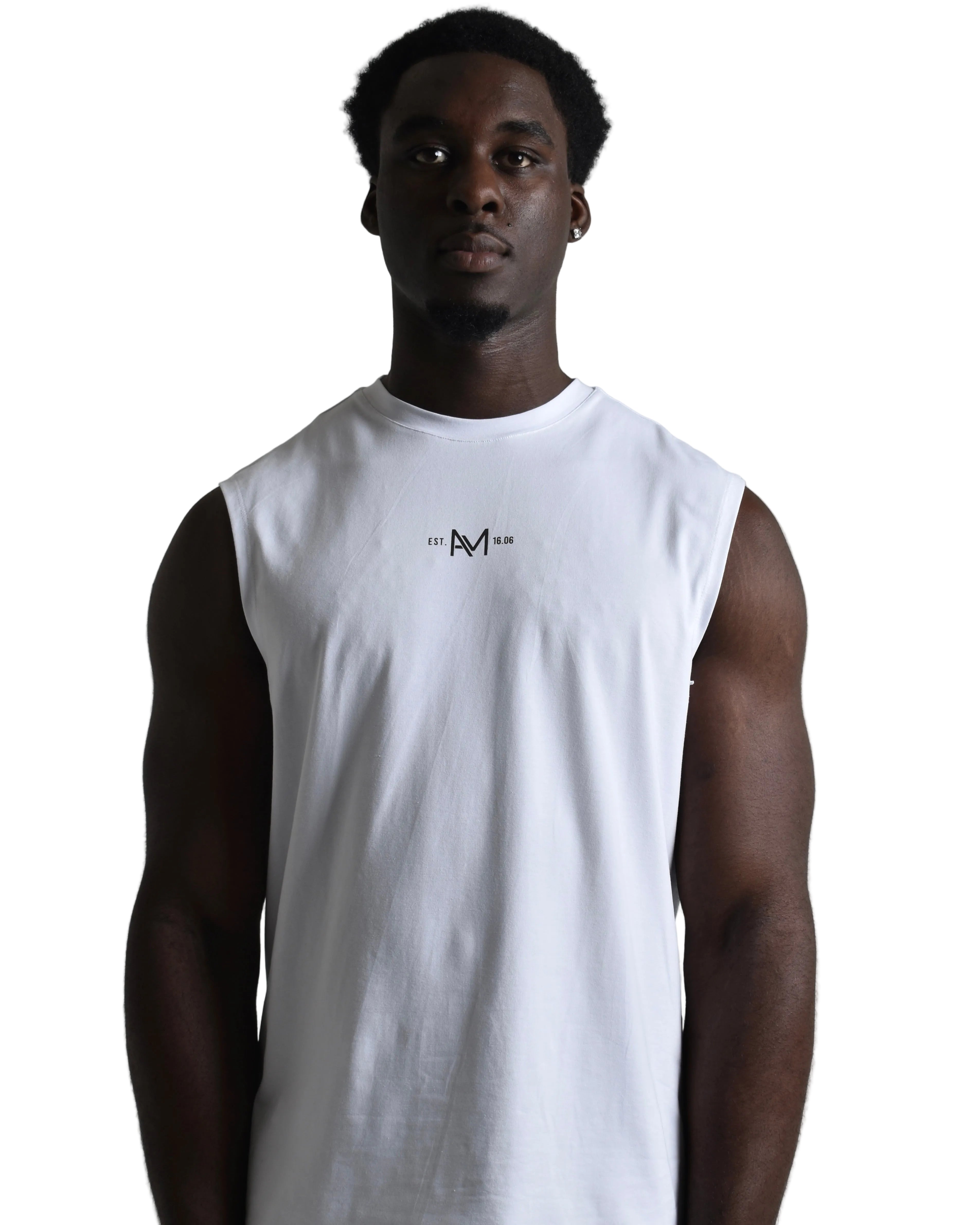 Oversized Tank - White / Black