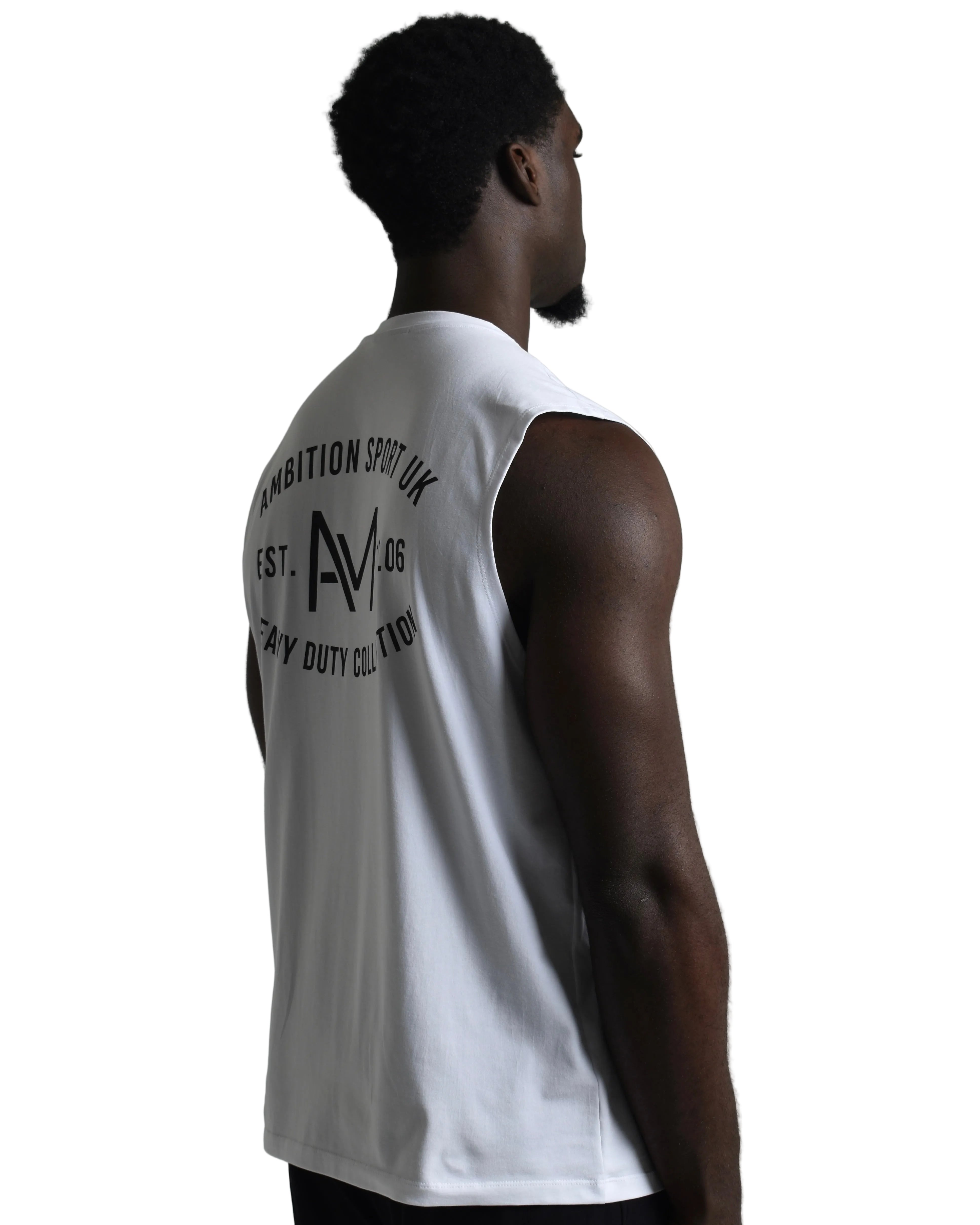 Oversized Tank - White / Black