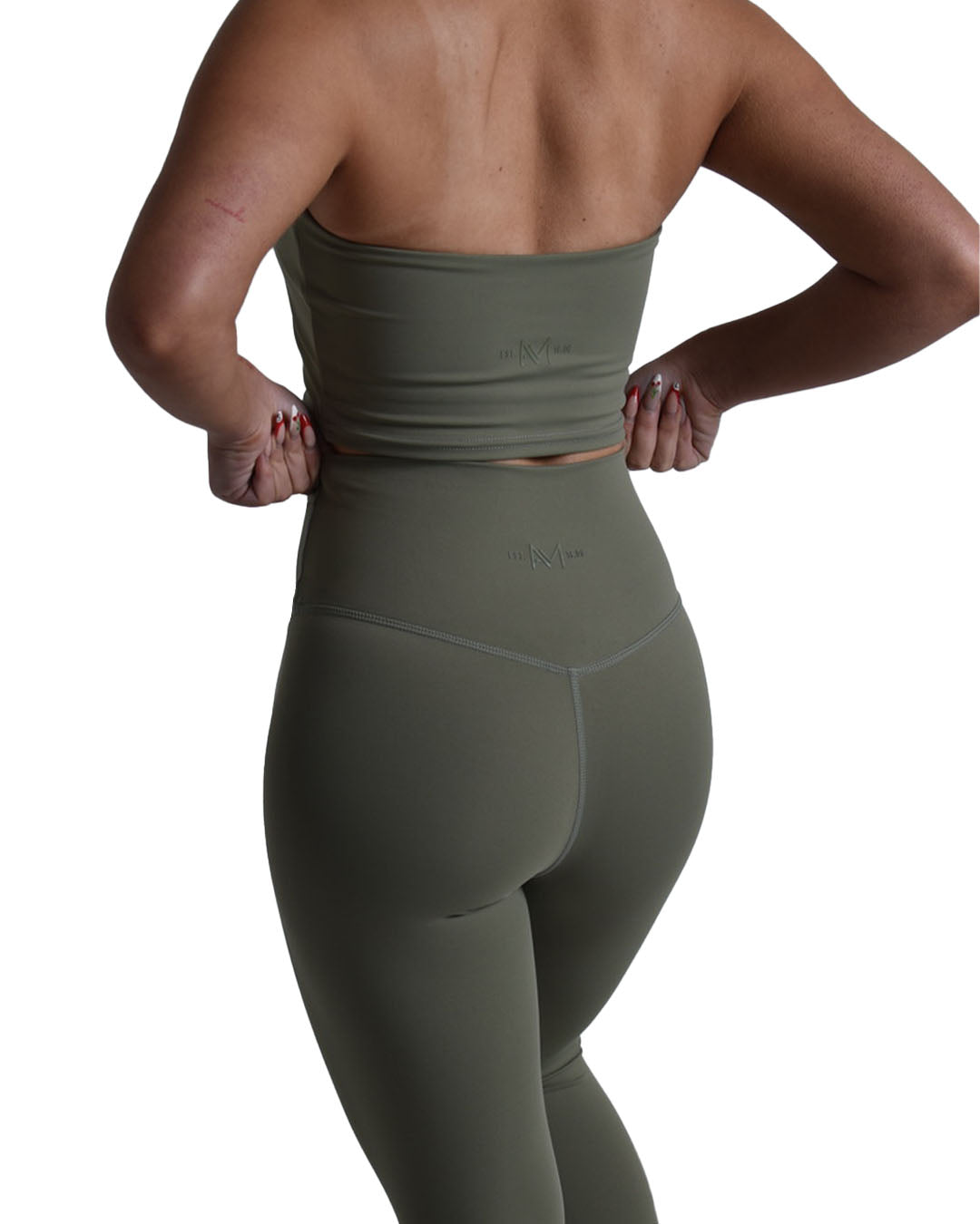 AeroFlex Halterneck Sports Bra - Sage